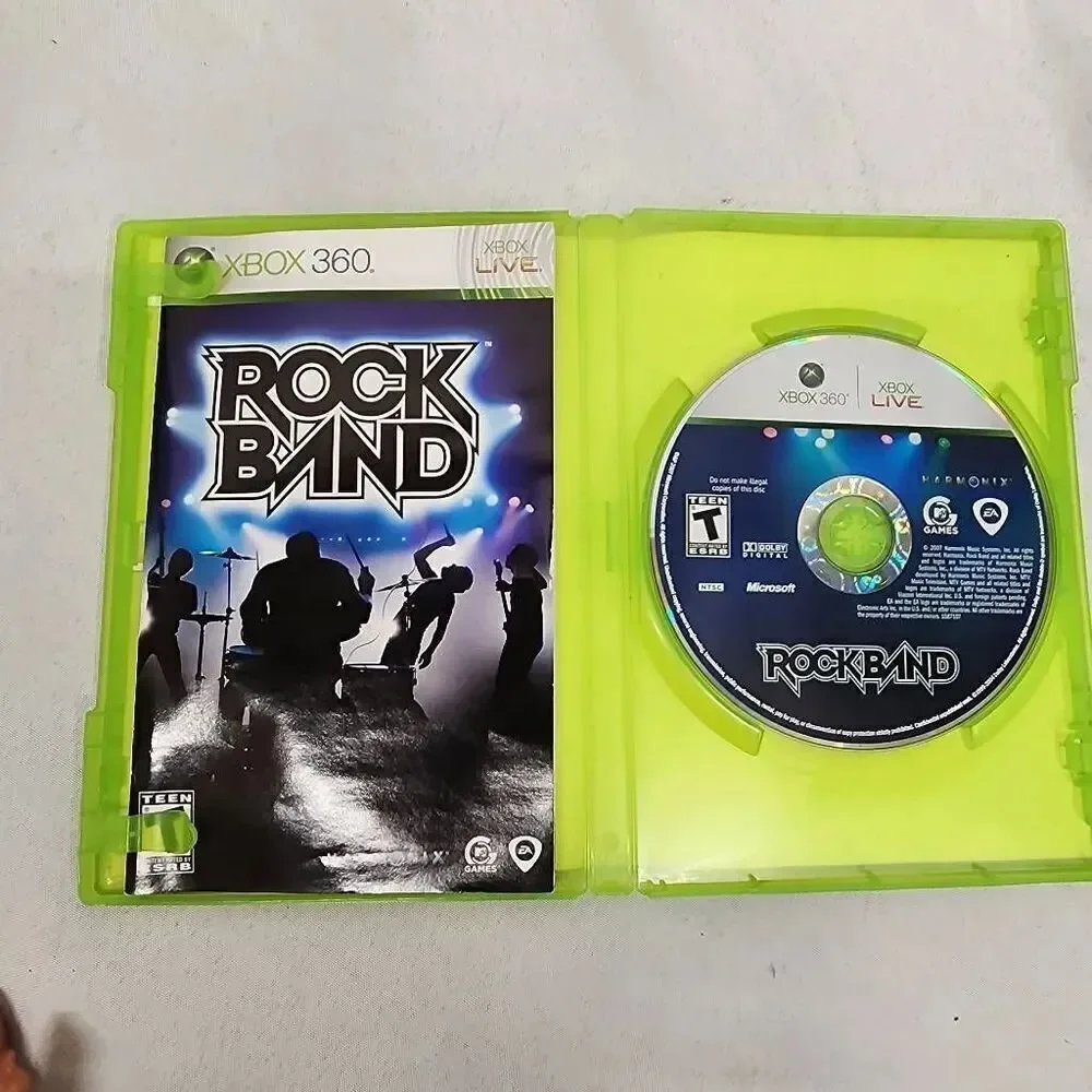 Xbox 360 Band Hero, Rock Band, Guitar Hero 5, World Tour, Legends of Rock Lot 5
